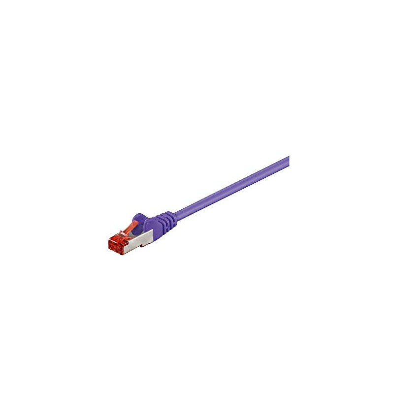 Goobay 93541 CAT 6 Patchkabel, S/FTP (PiMF), Violett - LSZH