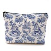 QGFM Chinoiserie Norwegian Elkhound Makeup Bag, Dog Lovers Gifts Cosmetic