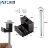 PETCHOR Truck Tool Box Mounting Kit, Aluminum Alloy J Hook