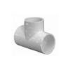LASCO 1in PVC Tee Fitting, 1x1x1 Slip Socket Tee, Sch
