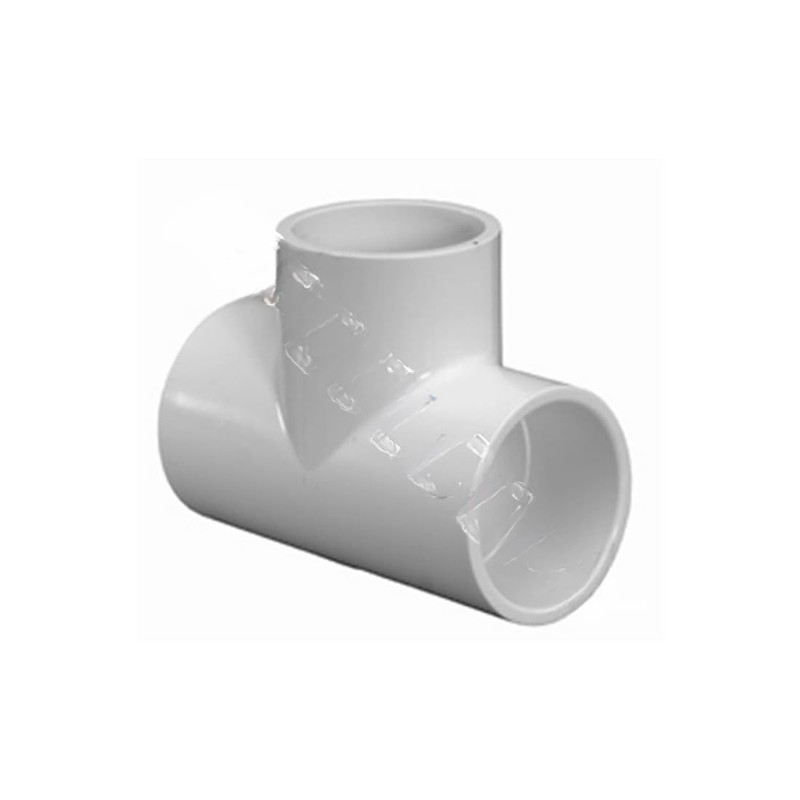 LASCO 1in PVC Tee Fitting, 1x1x1 Slip Socket Tee, Sch
