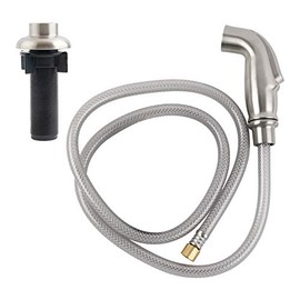 iFealClear Kitchen Side Sprayer, Kitchen Sink Faucet Replacement Parts Fit 1/4inch Sink Connector Faucet Pull Out Sprayer with Hose for Home Shcool,Restaurant-Brushed Nickel