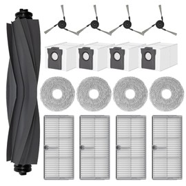 Lejapwat 17Pcs Accessories Kit Fit for Dreame X40 Ultra L40 Ultra Robot Vacuum, Replacement Parts with Main Brush, Filter, Dust Bag, Side Brush, Mop Cloths