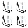 CHRI Pack of 4 Wall Hooks Garage Heavy Duty Garage