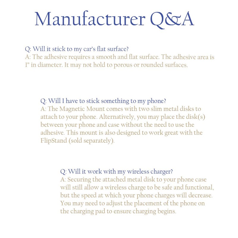 Magnetic Phone Mount for Flat Surfaces - Extra Strong Support