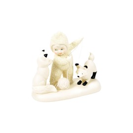 Department 56 Snowbabies Woodland Wonder Stringing You Along Figurine, 4.17 Inch, Multicolor