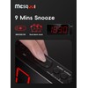 Mesqool Projection Alarm Clock, Loud Vibrating Alarm Clock for Heavy