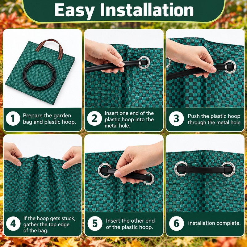 Reusable Garden Waste Bag for Leaf & Yard Debris –