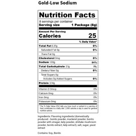 ICHIBAN-DASHI (Gold Low Sodium)