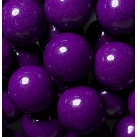 Bayside Candy 1" Large Gumballs - Colored Gumball Collection - Gumball Machine - Shimmer and Solid Colors (Purple Gumballs 1" Large, 5LB)