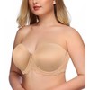 Exclare Women's Full Coverage Plus Size Underwire Multiway Strapless Comfortable