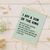 TAEDIN Christian Baby Boy Room Poster Hanger Frame, Faith Scripture