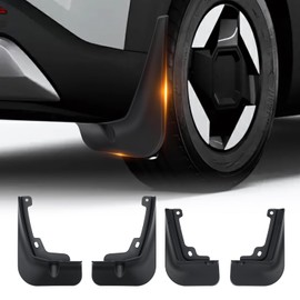 Sunsdrew 2025 Upgraded EV9 Mud Flaps for 2024 2025 Kia EV9 Accessories,All Weather Guard EV9 Guards Mudguards,No-Drill Front&Rear 4PCS Mud Flaps Set with Hardware(Without Running Board)