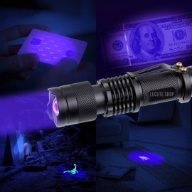 Led Lampara Tactica Uv Luz Negra Led Detector Billetes Falsos