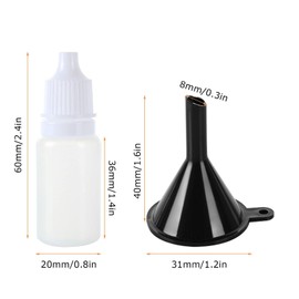 FWEEK 200PCS Plastic Dropper Bottles 10ml Small Empty Squeezable Dropper Bottle, White Translucent Eye Liquid Empty Dropper Bottles with Cap