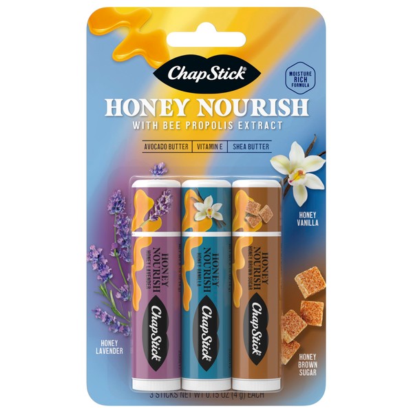ChapStick ChapStick Lip Balm Honey Nourish, Moisturizing Fomula with Shea