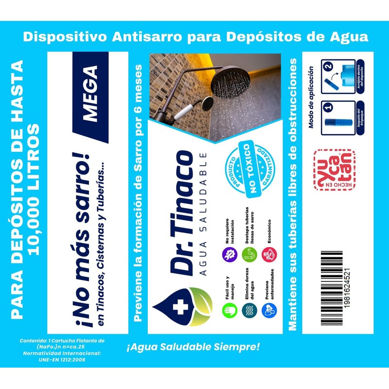Antisarro Mega (5 mil a 10 mil lts) | Agua