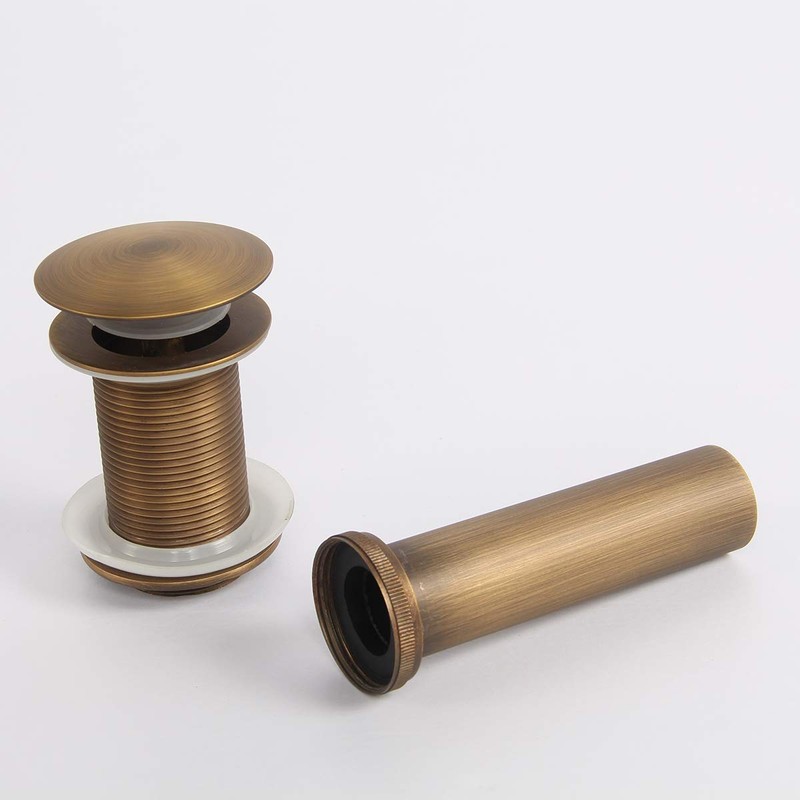 Flybath - llave de lavabo de latón envejecido, para baño,