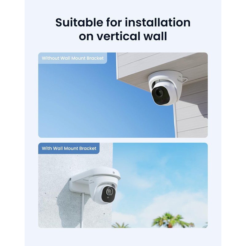 Reolink Dome Camera and Vandal-Proof Camera Wall Mount Bracket