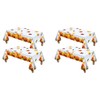 4X Thanksgiving Autumn Leaf Tablecloth Autumn Maple Leaf Tablecloth Waterproof