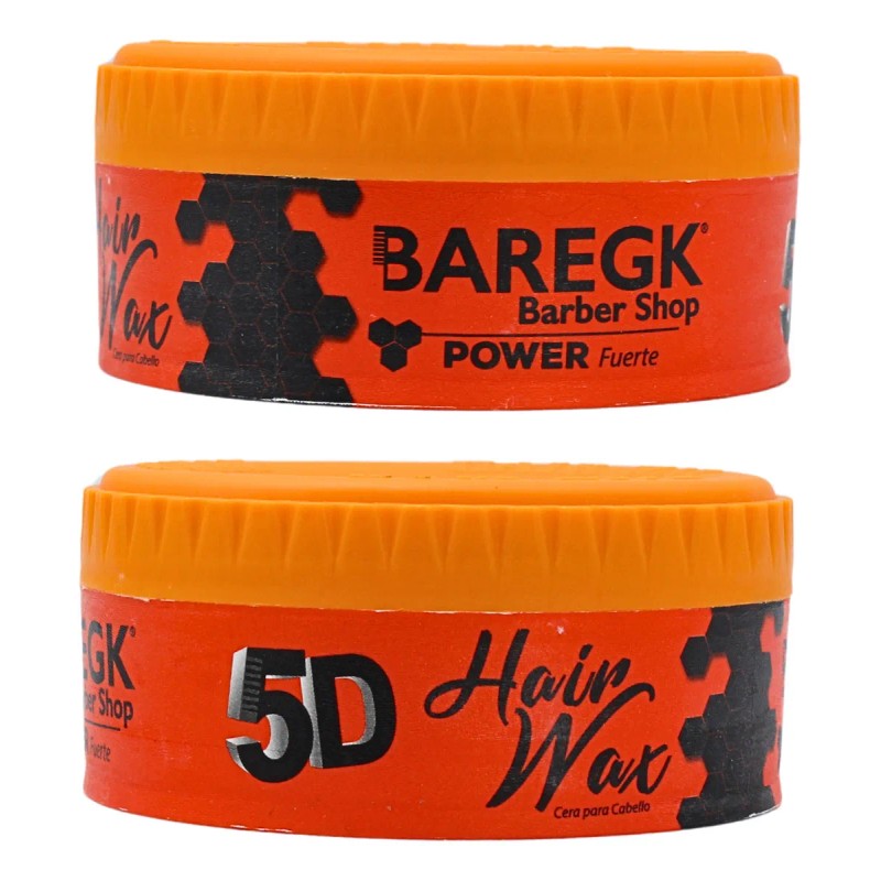 Cera Para Cabello Baregk 5d Profesional Barberias Esteticas Color Naranja