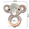 Babyrassel ELEFANT (klein) gehäkelt personalisiert/ohne Personalisierung (Ohne Personalisierung)
