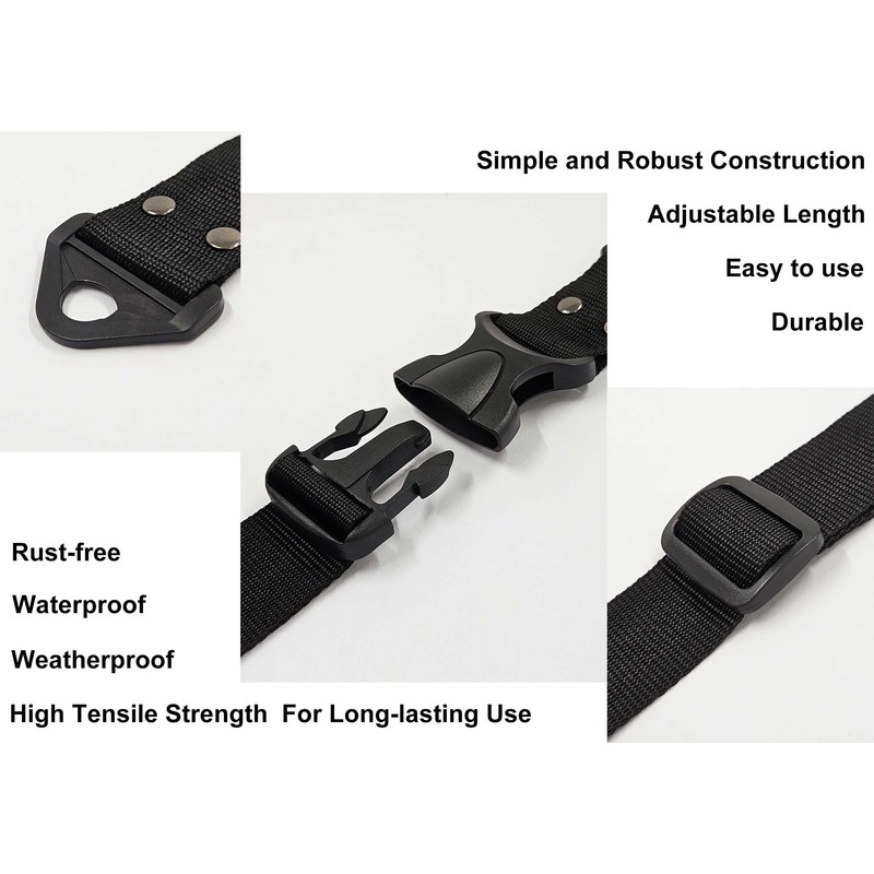 OeckuXIY 2 Pack Trash Can Lid Strap Locks, No Drill