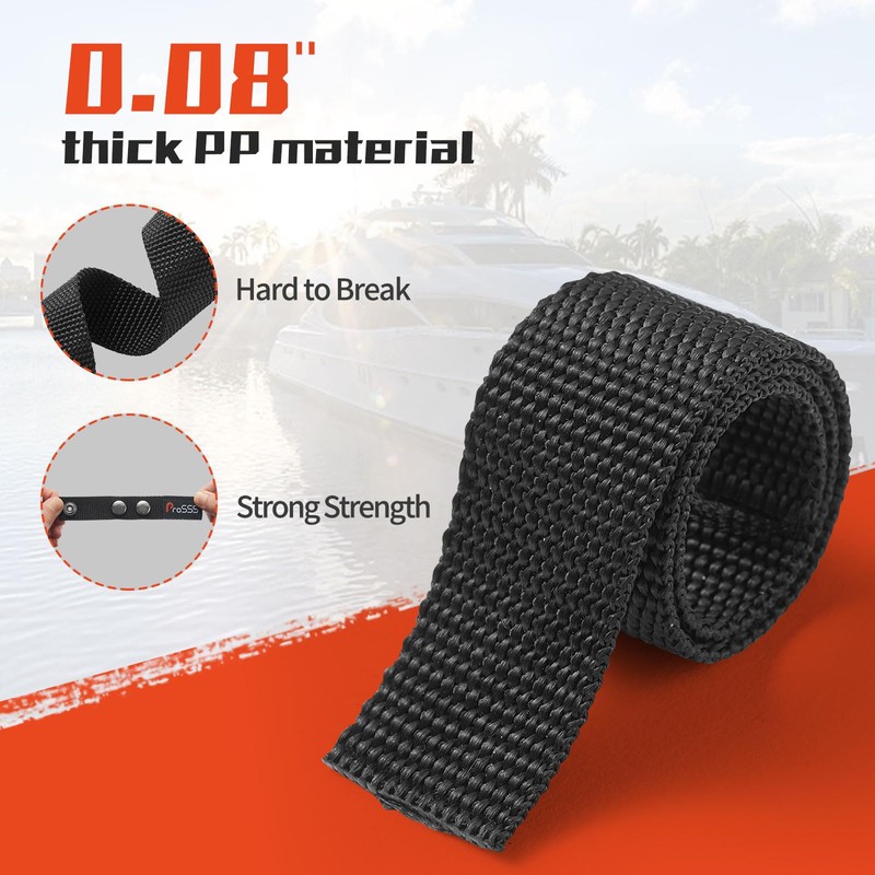 ProSSS Boat Cover 304 Steel Snap Extender for Boat Canvas,