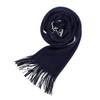 Spade w211 Men's Striped Scarf, Reversible Made in Japan, Front: