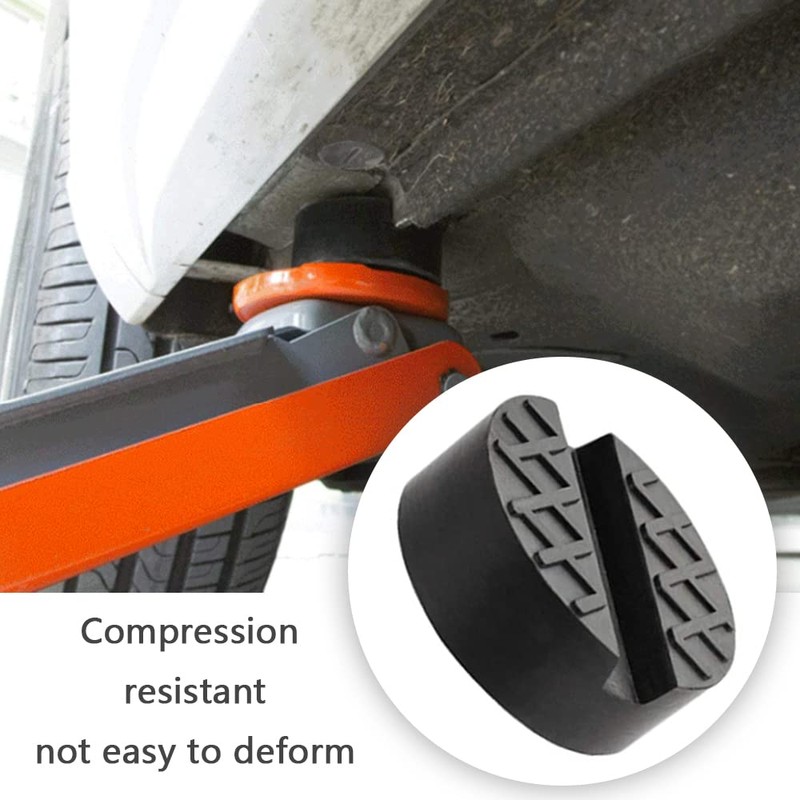 Car Jack Pad Slotted Trolley Jacking Rubber Blocks Cars Repair