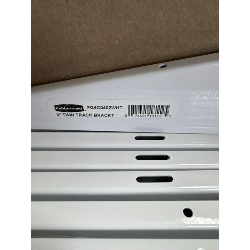 Rubbermaid LOT OF 16 Rubbermaid 9" Twin Track Shelving Bracket