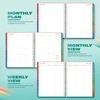 Hardcover Teacher Lesson Planner 2025-2026 Academic Year Calendar 8.5"x11", Aug