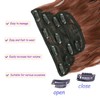 KEPBEAY Clip in Hair Extensions 4Pcs 180g Long Wavy Synthetic