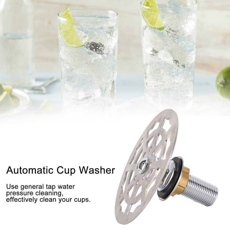 Bar Glass Rinser Faucet Head Stainless Steel Automatic Cup Washer