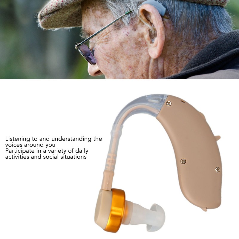 BTE Sound Aid Ergonomic Portable Noise Reduction Silicone Elderly BTE