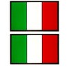 Italy Flag Patch Italy PVC Rubber Hook & Loop Fastener