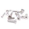 Hilitchi 510pcs M3 M4 M5 Stainless Steel Flat Head Hex