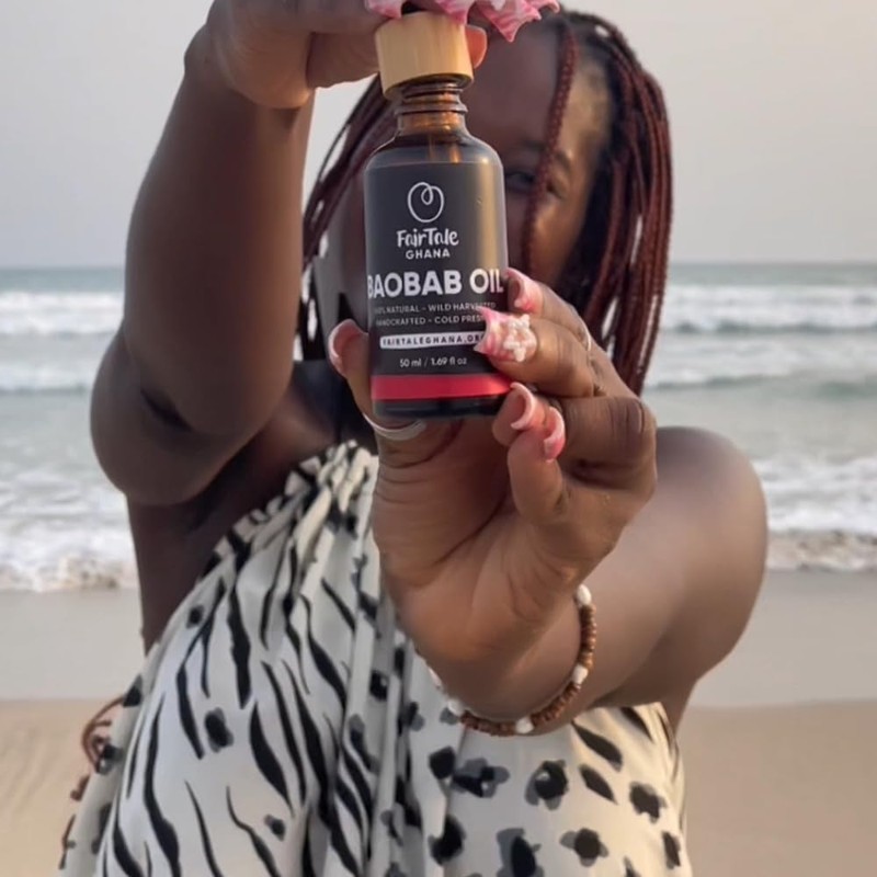 FairTale GHANA Baobab Oil 1.69 fl.oz / 50 ml Handcrafted,