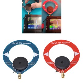 2Pcs Donut AM, AM Mini Loop Loop Antenna for Portable AM MW SW Shortwave Anti-Interference Radio