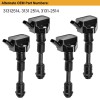 CNPAPC 4 Pack Ignition Coil + Spark Plug For Volvo