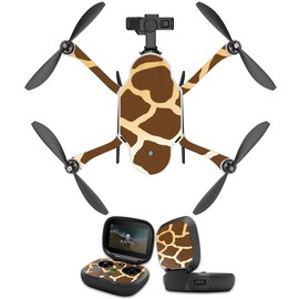 MightySkins Skin Compatible With GoPro Karma Drone headphones wrap cover sticker skins Giraffe