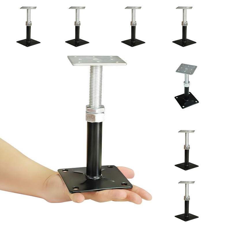 8 Pack Adjustable Screw Jacks Home Leveling (5" to 8"