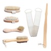 VICASKY 6Pcs Bath Body Set Soft Exfoliating Shower Brush for