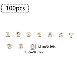 Thyonta 100 PCS Natural Wooden Numbers Colorful Vintage Color Wooden 26 Alphabet Children's Puzzle Education Early Learning Toys