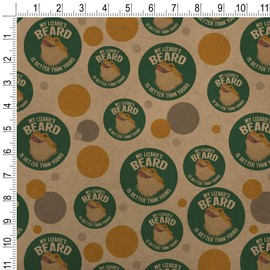 GRAPHICS & MORE My Lizard's Beard is Better than Yours Bearded Dragon Premium Kraft Gift Wrap Wrapping Paper Roll