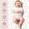 4 Pack Crib Sheets for Girls – Fitted Crib Sheets