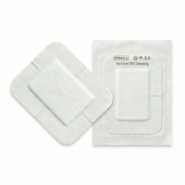 KMINA Sterile Wound Dressing, Highly Absorbent and Skin-Friendly for Surgical Wounds (10 x 15 cm, 50u)