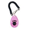 Cauaoa 1pc Pink Clicker Easy to Use with Button Dog