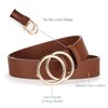 UnFader Pack 2 Women Belts for Jeans with Fashion Double