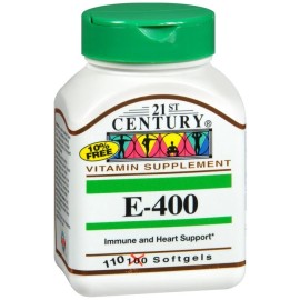21st Century E 180 mg (400 IU) Softgels 110 EA